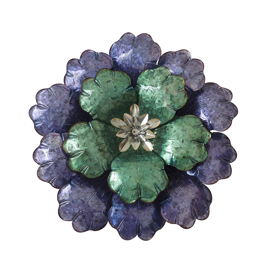 3D Flower Metal Wall Art for Home Decoration